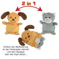 SWAPPIES Wende Plüschtier Hund / Katze 15 cm