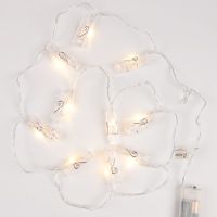 Wäscheklammern LED Lichterkette 165 cm Partybeleuchtung innen Feeling romantische Atmosphäre