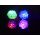 4 tlg. Flummi Knotenball mit LED Licht blinkend "lila, pink, grün, blau" Ø 75 mm