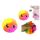BomBom lustiger Flauschball in Regenbogenfarben Antistress Ball Ø 12 cm