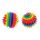 2 er Set XL Stachelflummi Flummi Regenbogenfarben Ø 9 cm Gummi Anti-Stress Ball