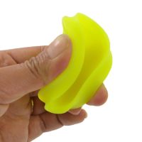 5 x Spinning Disc SpiDi fliegende Wurfscheibe MINI Frisbee Gummischeibe &Oslash; 6,5 gelb