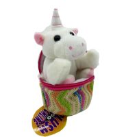 EMILY Mini-Einhorn aus Plüsch im Ei 13 cm Plüschtier Kuscheltier Schmusetier NEU