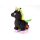 Kögler magisches Regenbogen Einhorn Plüsch schwarz mit spacigem Sound 24 cm