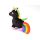 Kögler magisches Regenbogen Einhorn Plüsch schwarz mit spacigem Sound 24 cm