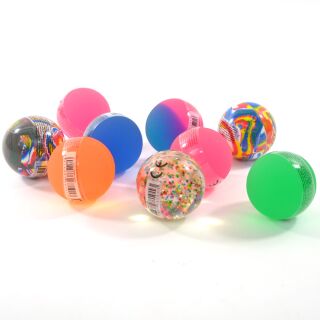 55 mm Mitgebsel Kindergeburtstag 20 LED Igelball Flummi Springball 