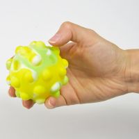 4 tlg Set Plopp Up Antistress Ball Ploppball Fidget Toy Silikon Marmordesign 6cm