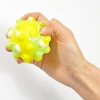 4 tlg Set Plopp Up Antistress Ball Ploppball Fidget Toy Silikon Marmordesign 6cm