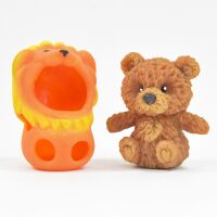 Kögler Dress-Up Teddybären mit Tier Klamotten TPR Gummi 7 cm 4-fach sortiert