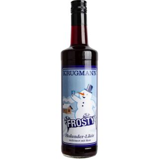 Krugmann Frosty Holunder Likör 15% Vol. 0,7 L Alkohol Party Junggesellenabschied
