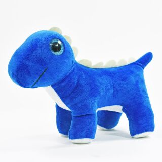 Kögler Plüsch Dino Dinosaurier Kuscheltier Schmusetier Glitzeraugen 27 cm Blau