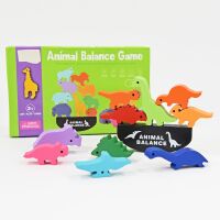 Kögler Animal Dinosaurier Balance Spiel Holz 10 tlg. stapelbar 13 x 17 x 1,5 cm
