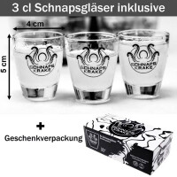 Schnapskrake® Blau Shotverteiler & Fuck Off Gin Dry Blue 40 % Vol. Alkohol 0,7L
