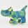 Kögler Plüsch Dino Dinosaurier Triceratops Plüschtier Kuscheltier blau/grün 30cm