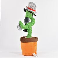 Kögler tanzender Kaktus mit Sound & Laberfunktion Labertier grün 34 cm