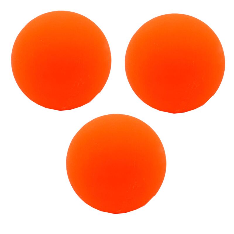 3 x XL Neon Flummi Ball Ø 6 cm Orange Hüpfball Springball Gummiba