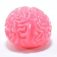 Kögler 3 x Quetschball im Gehirn Design Halloween Antistress Knautschball 5,5 cm