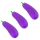 Kögler XL Antistress Aubergine Quetschaubergine Squezze Toy Squishy lila 12x5x4