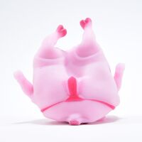 Quetsch Schwein Knautschtier Anti-Stress Tier Handschmeichler rosa 6 x 9 x 4 cm