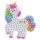 Kögler DIY Diamant Schmuckstein Schlüsselanhänger, Regenbogen-Set Einhorn