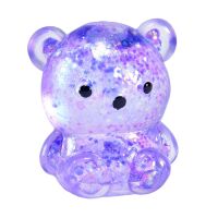 Kögler 1 x Maltose Teddybär Quetschtier mit Glitzer 5,5 cm Anti-Stress