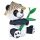 Kögler Labertier Panda Bao Bao mit Hut & Bambus Pandabär spricht alles nach 18cm