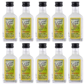 Krugmann 10 x Kipp-Elch Lemon Likör 15 % Vol. Shot Kurzer Fun-Shot Party á 0,2 L