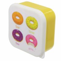 Lunchbox aus Kunststoff im DONAT Design 3 teilig