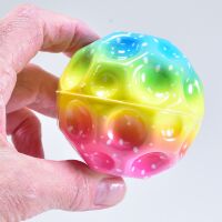 Kögler 6 x Jupiter Ball Schaumstoff Ball Regenbogenfarben Ø 7 cm PU-Schaum