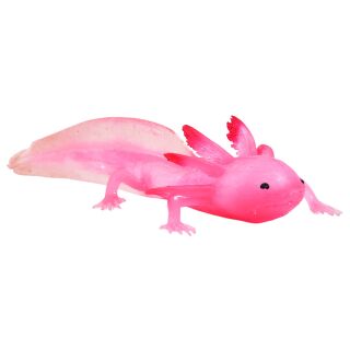 Kögler Stretch Axolotl Antistress Tier gefüllt mit Mikroperlen TPR 20 cm Rosa