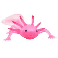 Kögler Stretch Axolotl Antistress Tier gefüllt mit Mikroperlen TPR 20 cm Rosa