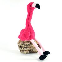 Labertier Flamingo "Peet" plappert und tanzt dabei Partygag 34,5 cm