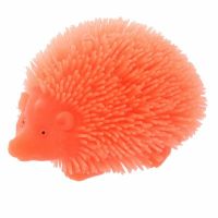 Squeeze Toys 3x LED Igel knautschbar lila, orange, neon